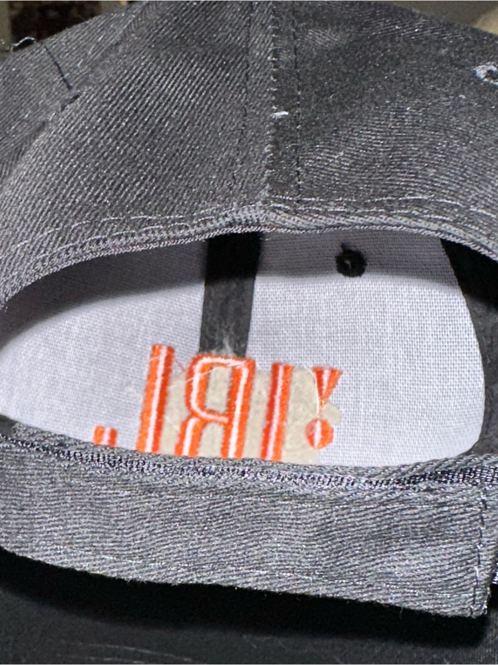 JBL Black Cap with Orange Logo - Men's Hat NWOT Velcro back strap. - Picture 5 of 5